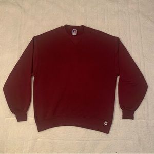 Russell Athletic Made in USA Blank Burgundy Crewneck